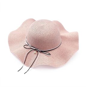Eigso Womens Wide Brim Beach Bucket Hat Summer Outdoor Straw Woven Mesh Sun Hats for Woman