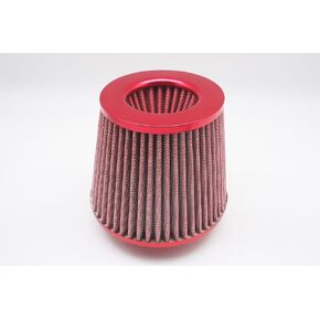 Autobahn88 Stainless Mesh High Flow Air Intake Cone Filter, 2.5" (64mm) Inlet (Red)