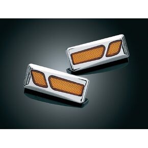 Kuryakyn 7455 Motorcycle Lighting Accent Accessory: LED Front Reflector Conversion for 2001-17 Honda Gold Wing GL1800 & F6B Motorcycles, Chrome, 1 Pair