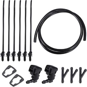 uxcell 1 Set Windshield Washer Water Nozzle Spray No.BT4Z17603A for Ford Edge Limited SE SEL 2012-2014