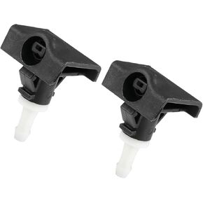 Windshield Wiper Washer Nozzle Spray Jet Fit for Nissan Maxima 2009-2011 No.289329N00A - Pack of 2 Black Stylish Design