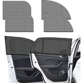 4PCS Car Window Shades, Side Window Sun Shade, Breathable Mesh Baby Window Screen Covers for Block Heat & UV Protection, Universal Car Interior Accessories for Most Car Truck SUV in Saudi Arabia