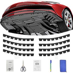 8 Pcs Front Bumper Scrape Guard for Cars Front Bumper Protector Lowered Car Anti-Scratch Bumper Lip Skid Plate DIY Kit
