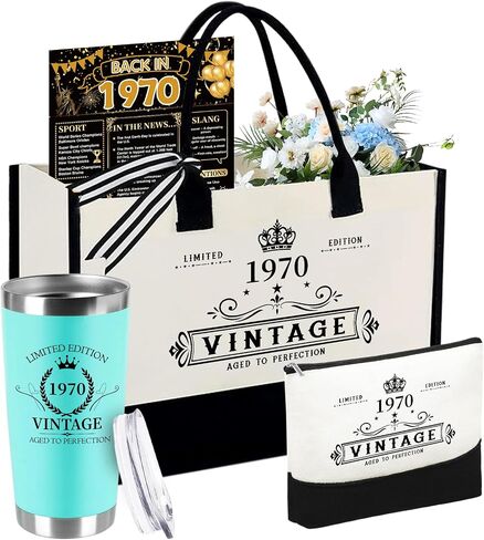 55th/65th/75th Birthday Gift for Women Her,Birthday Decorations Tote Bag Gifts for 55/65/75 Years Old Mom Wife in Kuwait