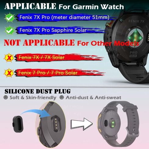 واقي شاشة MTHGH لساعة Garmin fenix 7S/ 7S Solar/ 7S Sapphire Solar الذكية [4 قطع] + 5 مقابس مضادة للغبار، 9H من الزجاج المقسى، طبقة خالية من الفقاعات، غطاء حماية رفيع للغاية in Kuwait