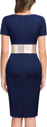 Miusol Women's Deep v Neck Gending Guest Bodycon Bow Cocktail Party Mini Dress in Saudi Arabia