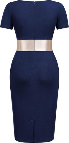 Miusol Women's Deep v Neck Gending Guest Bodycon Bow Cocktail Party Mini Dress in Saudi Arabia