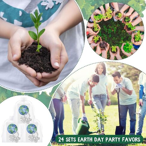 Earth Day Party Favors Tree Keychain Bulk Thank You Gift Ornament Save the Planet Accessories for 2025 Green Week in Saudi Arabia