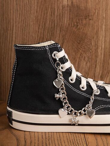 Haquil 2PCS Punk Goth Metal Shoes ، سحر أحذية ، سلاسل ثلاثية الحذاء ، حذاء حذاء أحذية المجوهرات. in Saudi Arabia