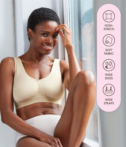 Carole Martin Slip-On Wireless Comfort Sleep Bra for Women in Saudi Arabia