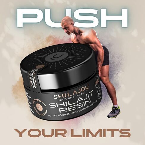 Pure Himalayan Shilajit Resin - Gold Grade High Potency with 75% Fulvic Acid and 85+ Trace Minerals for Energy Boost & Immune Support for Men & Women. U.S. Lab Tested - 40gr (80 Servings) in Saudi Arabia