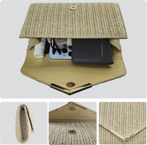 Women Straw Bag Evening Prespags Handbags Party Party Parts in Kuwait