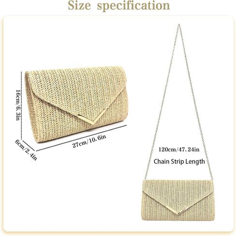 Women Straw Bag Evening Prespags Handbags Party Party Parts in Kuwait