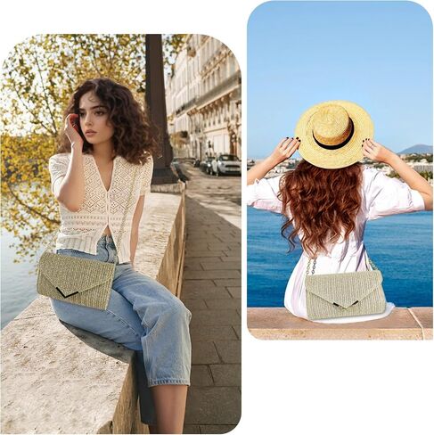 Women Straw Bag Evening Prespags Handbags Party Party Parts in Kuwait
