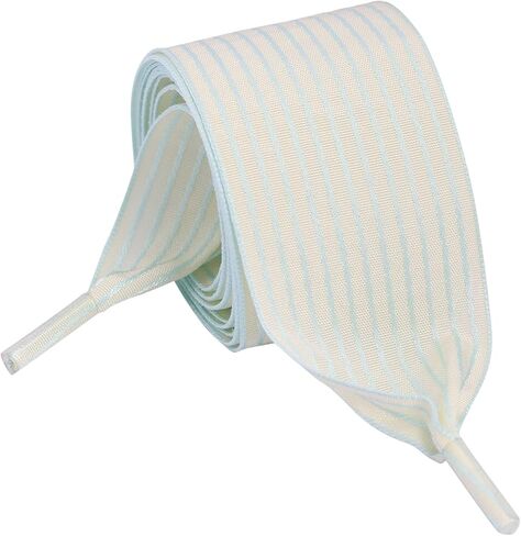 1.57 Inch Wide Ribbon Shoelaces Nylon Striped Flat Shoe Laces Fashion Satin Laces for Sneakers Boots in Kuwait