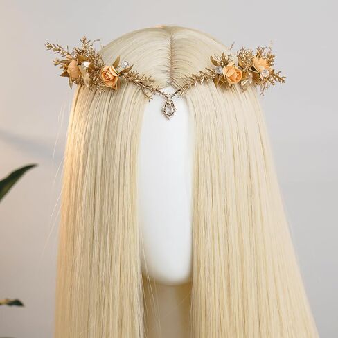 Mostory Woodland Flower Flower Flower Crown - Crowns Floral Elf for Fairy Cotume Women Renaissance Renfaire Cosplay التقاط الصور in Saudi Arabia
