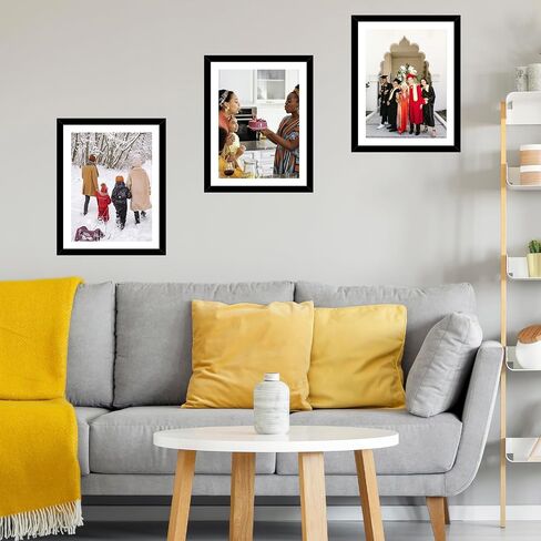 16 × 20 إطار صورة أسود مع حصيرة 14 × 18 للحصول على لوحة فنية من الألماس 40 × 50 سم ، عرض صورة 14 × 18 مع حصيرة أو 16 × 20 بدون حصيرة ، وجدار معلق إطار كبير مع زجاجي ، أسود in Saudi Arabia