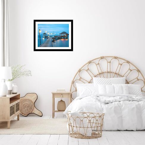 16 × 20 إطار صورة أسود مع حصيرة 14 × 18 للحصول على لوحة فنية من الألماس 40 × 50 سم ، عرض صورة 14 × 18 مع حصيرة أو 16 × 20 بدون حصيرة ، وجدار معلق إطار كبير مع زجاجي ، أسود in Saudi Arabia