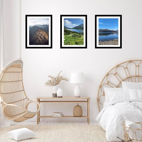 16 × 20 إطار صورة أسود مع حصيرة 14 × 18 للحصول على لوحة فنية من الألماس 40 × 50 سم ، عرض صورة 14 × 18 مع حصيرة أو 16 × 20 بدون حصيرة ، وجدار معلق إطار كبير مع زجاجي ، أسود in Saudi Arabia