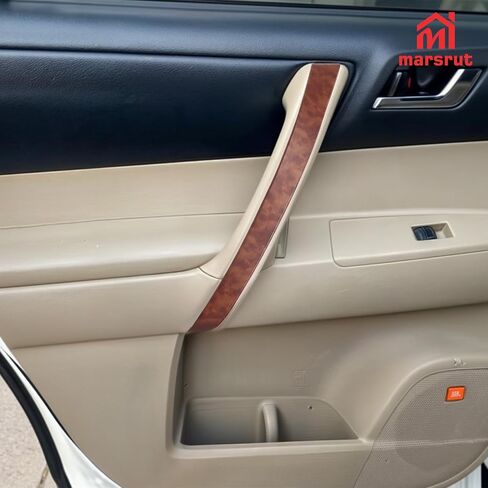 Marsrut Armrest Door Handle Cover Fit for Toyota Highlander 2008 2009 2010 2011 2012 2013 Front Right, Strip Panel Interior Trim Replacement Accessories to Replace (Wood Grain Color) in Saudi Arabia
