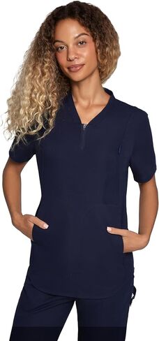 Acadia Louise Scrub Top for Women: Slim Fit, V-Neck, 2 Pockets, High Performance, Easy Care in Kuwait