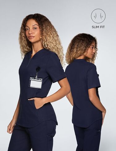 Acadia Louise Scrub Top for Women: Slim Fit, V-Neck, 2 Pockets, High Performance, Easy Care in Kuwait