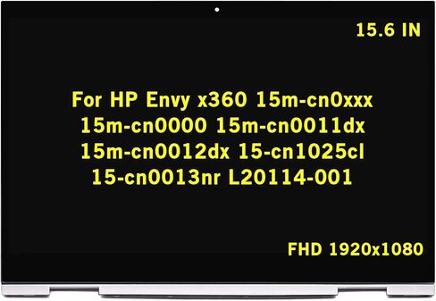 14.0" Replacement L51119-001 for HP Pavilion x360 14-DH Series 14-dh2051wm 14m-dh1001dx 14m-dh0001dx 14m-dh0003dx LCD Display Touch Screen Digitizer Assembly Bezel with Control Board (1920x1080) in Saudi Arabia