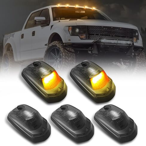 مصابيح التخليص CAB LED AMBER ، مصابيح تشغيل العلامة على السطح متوافقة مع Ford F250 F350 F450 F550 2017-2022 Super Duty Pickup Trucks in Saudi Arabia