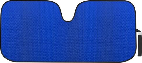 Motor Trend Accordion Black Car Windshield Sun Shade - Car Sun Visor Sun Shade for Windshield - Window Shades for SUV & Truck - Dash Cover Sun Protection Window Shade Accessories - 58" x 24" in Saudi Arabia