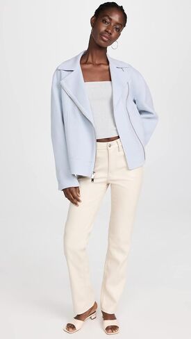 Theory Women's Oversized Moto Jacket in Saudi Arabia