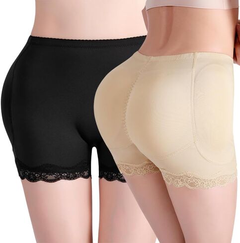 Aimery women 2pcs Hip Pads Butt Lifter For Bigger Padded Hip Enhancer Shaper Underwear Shapewear Booty Lifting Shape Panties in Kuwait