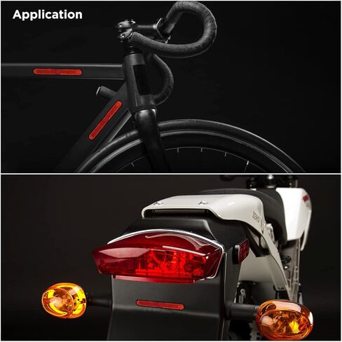 عاكس أحمر لاصق من Evermotor للأرجل السفلية الأمامية لهارلي، عاكسات أمان للرؤية الليلية مقاس 5.66 بوصة لحقيبة Harley Davidson (قطعتان) in Kuwait