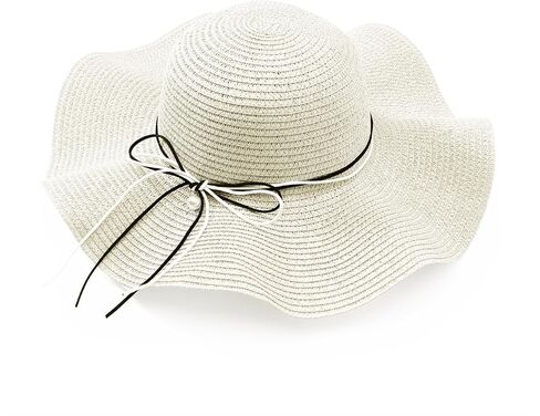 Eigso Womens Wide Breim Beach Ducket Hat Summer Straw Straw Straw Locen Mesh Hats for Woman in Kuwait