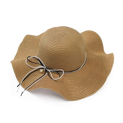 Eigso Womens Wide Breim Beach Ducket Hat Summer Straw Straw Straw Locen Mesh Hats for Woman in Kuwait
