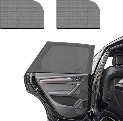 4PCS Car Window Shades, Side Window Sun Shade, Breathable Mesh Baby Window Screen Covers for Block Heat & UV Protection, Universal Car Interior Accessories for Most Car Truck SUV in Kuwait