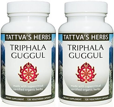 أعشاب تاتفا، مكمل عشبي تريفالا جوجول، مكملات الأيورفيدا العشبية، صحة ودعم الجهاز الهضمي، كبسولات تريفالا عضوية، 120 قطعة من in Kuwait