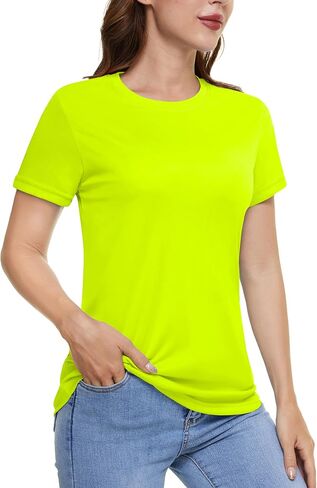 KEFITEVD Women's Workout Tops Short Sleeve UPF 50+ Athletic Sun Protection Shirts Quick Dry Running Rush Guard Gym Tee in Saudi Arabia