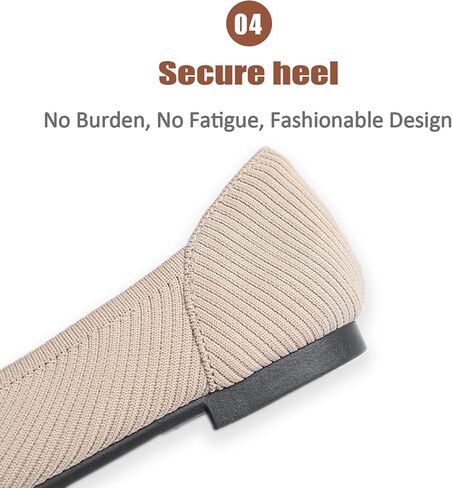 Women Knitted Striped Pointed Toe Mary Jane Flats with Adjustable Ankle Strap Comfort Casual Breathable Lightweight Washable Walking Shoes Dressy Ballet Flats for Office Dating in Saudi Arabia