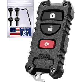 Dubbs Hardware Key Fob Cover for Nissan & Infiniti, Altima, 350Z, Maxima, Frontier, Pathfinder, Armada -Custom Fit 2003-2020