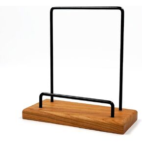 sdroceRyaM Vinyl Record Storage Holder Cherry Wood Album Display Stand Record Organizer for Vinyl Storage LP Albums