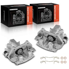 A-Premium 2PCS Driver الخلفي وفرامل القرص الجانبية للركاب مع مجموعة متوافقة مع سلسلة MINI R50/R53 COOPER 2002-2003
