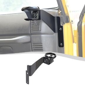 حامل كأس وحدة التحكم المركزية ملائمة لصالح 1997-2006 Jeep Wrangler TJ ، حاملي المشروبات المثبتة (Left Black)