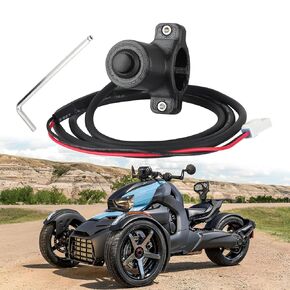 Cruise Control Kit Switch Assembly Compatible with 2022-2024 Can-Am Ryker, Replace #219401135 Black