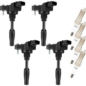OCPTY 4 ignition coils with 4 iridium Spark Plugs fits UF680 C1827 for Chevrolet Camaro 2016-2018 Colorado 2015-2018 Impala 2014-2019 Malibu 2013-2018 2.0L 2.5L