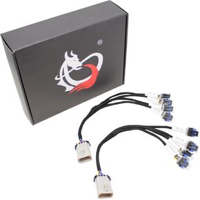 Dragon Fire Performance Ignition Coil Relocation Concless مجموعة مجموعة متوافقة مع LQ9 LQ4 LS2 LS3 LS7 LSX 4.8 5.3 6.0 6.2 7.0 يحل الشاحنة محل 89017477 (لا يناسب D580 LS1 COIL)