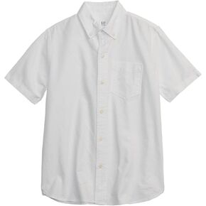 GAP Boys' Short Sleeve Oxford Shirt