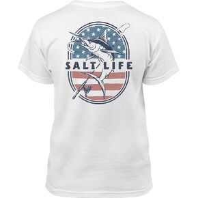 Salt Life Unisex-Child Salty N' Proud Youth Short Sleeve Tee