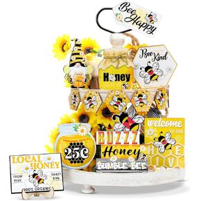 12 PCS BEE TIERDER TRAY DECER SET SUMPER SUMPLEST TIERENT TRAY TRAY DECOR