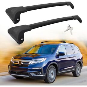Lockable Roof Rack Cross Bars Compatible with 2016-2022 Honda Pilot (Only for Side Rails), 200 lbs Load Capacity Aluminum Cargo Bars for Rooftop Cargo Carrier Luggage Bike