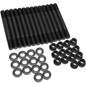 DNA Motoring LEPOW-031 Chromoly 12-Point Cylinder Head Studs Nuts Set Fit93-98 2JZGE / 2JZGTE GS300 IS300 SC300